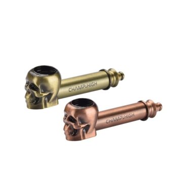 Skull Metall Pfeife CHAMP HIGH Totenkopf