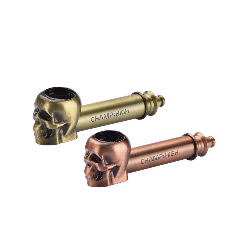 Skull Metall Pfeife CHAMP HIGH Totenkopf