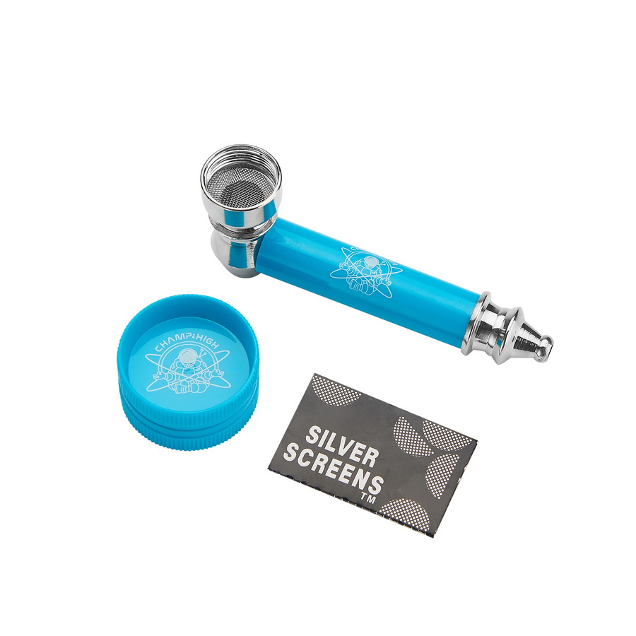 Pfeife 30mm und Grinder Set, verschiedene Farben