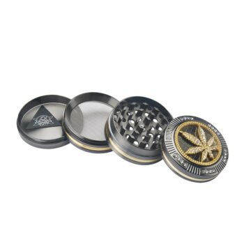 Grinder Bling-Bling Blatt (Leaf), Ø 50mm, Aluminium