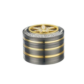 Grinder Bling-Bling Blatt (Leaf), Ø 50mm, Aluminium