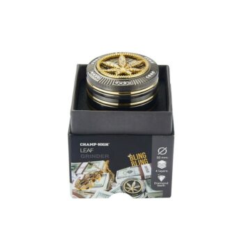 Grinder Bling-Bling Blatt (Leaf), Ø 50mm, Aluminium