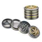 Grinder Bling-Bling Blatt (Leaf), Ø 50mm, Aluminium