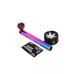 Rainbow Metallpfeife mit Grinder und Screens