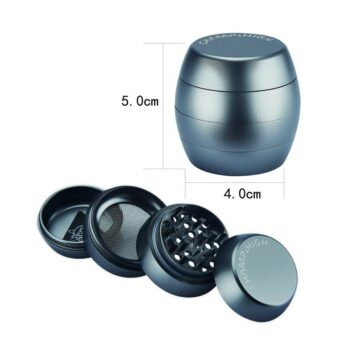 Grinder Original 40mm, 4 Ebenen, Farbe Silber