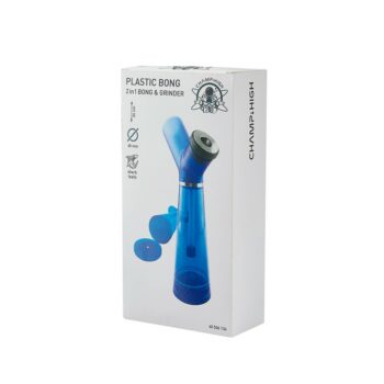 2in1 Bong und Grinder 24cm blau
