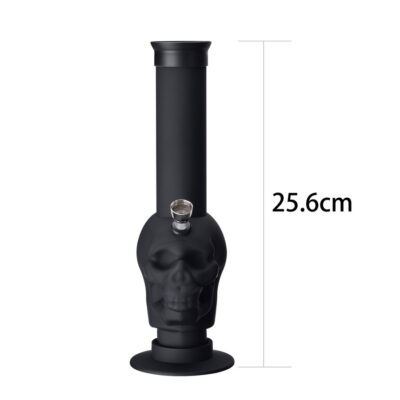 Rubber Skull Bong 40mm, schwarz