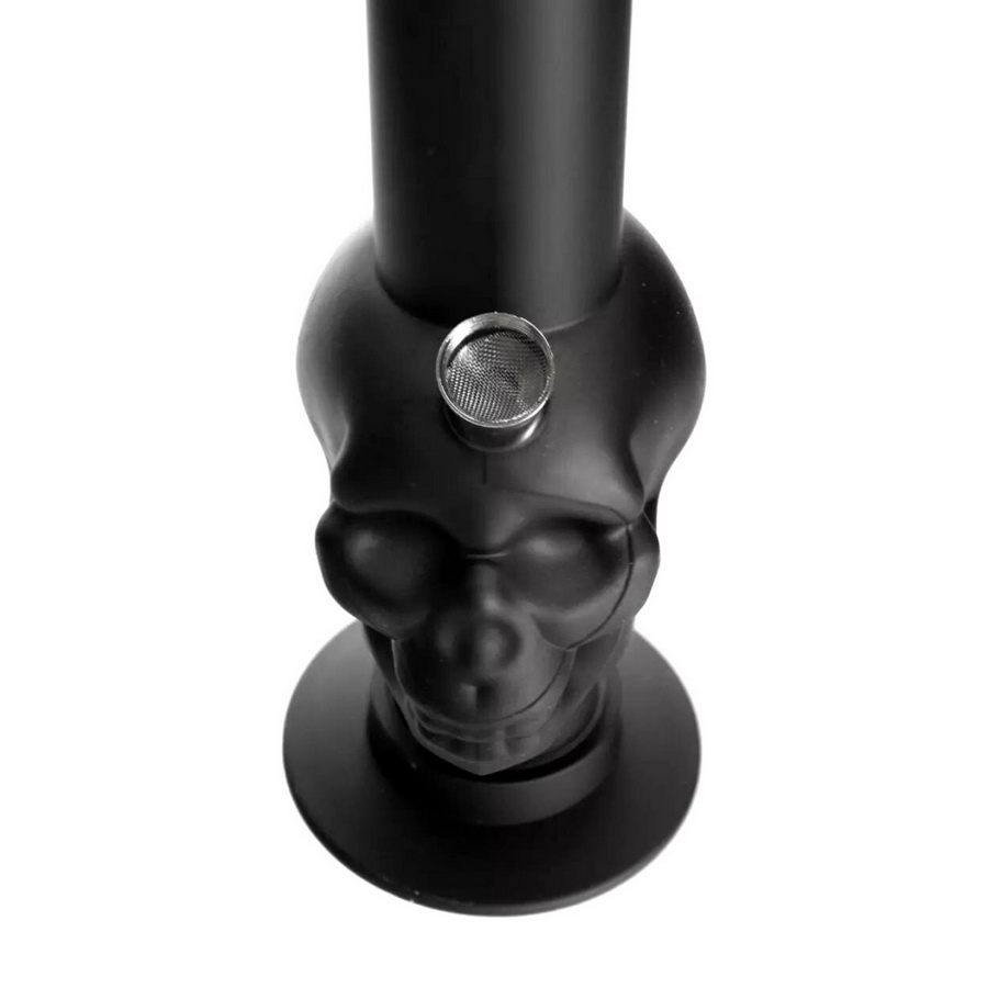 Rubber Skull Bong 40mm, schwarz