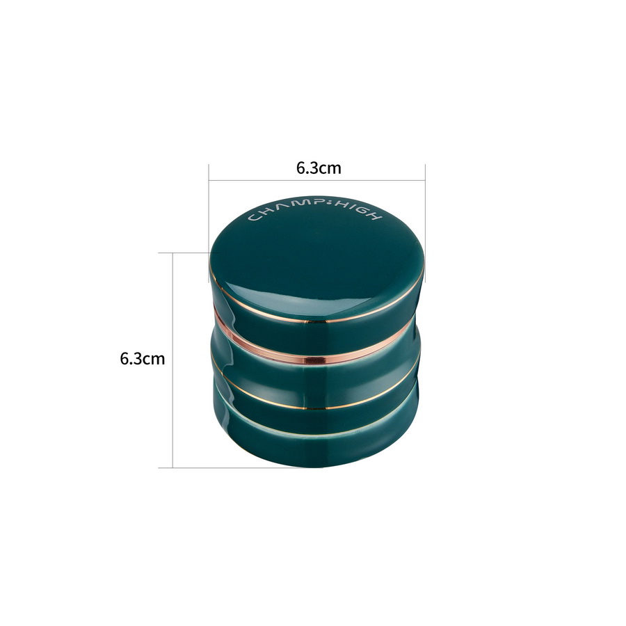 Porzellan Grinder 63mm GRÜN, 4-teilig