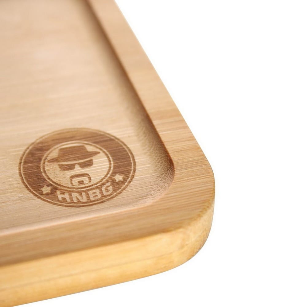 Rolling Tray Drehtablett Bambus, 32x21cm