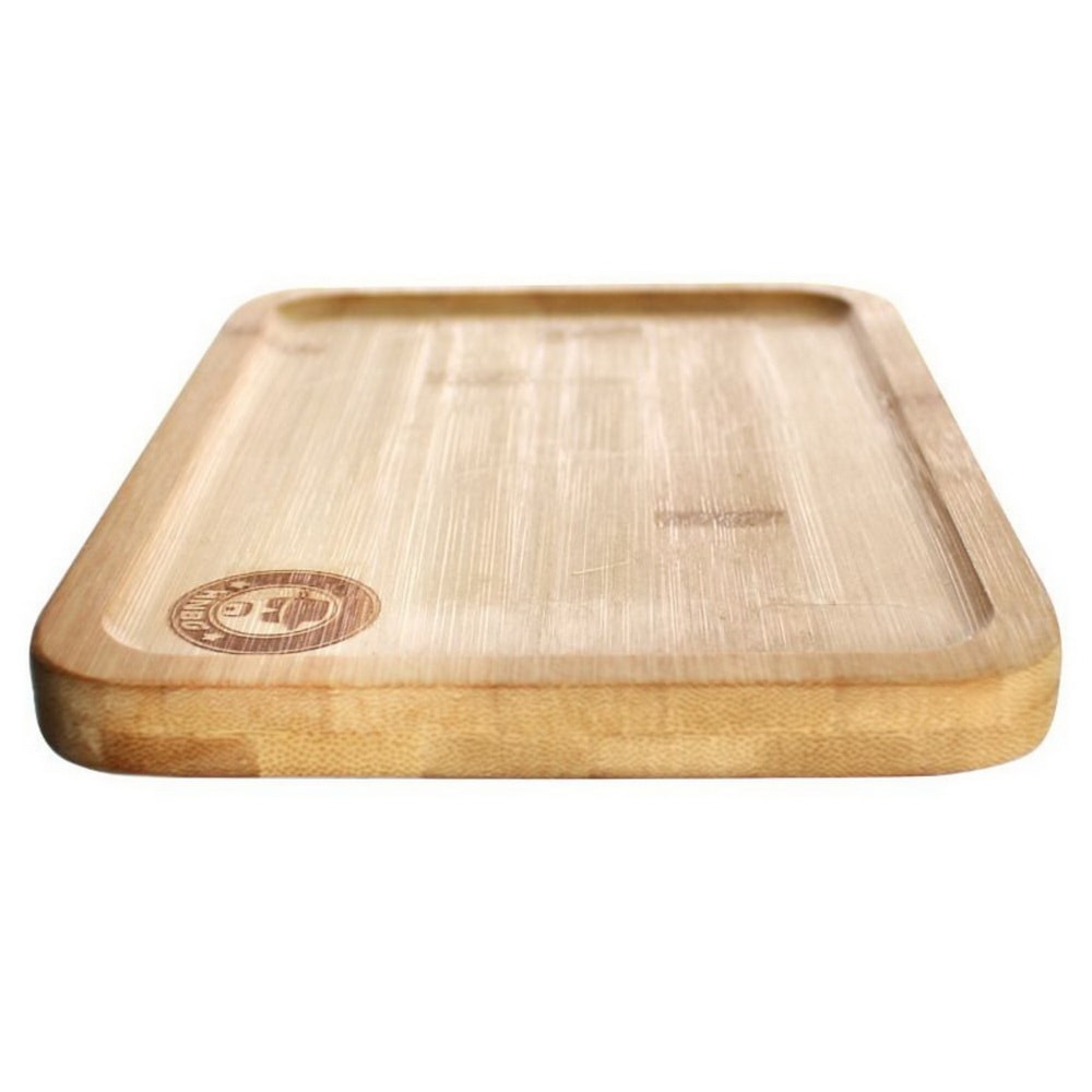 Rolling Tray Drehtablett Bambus, 32x21cm