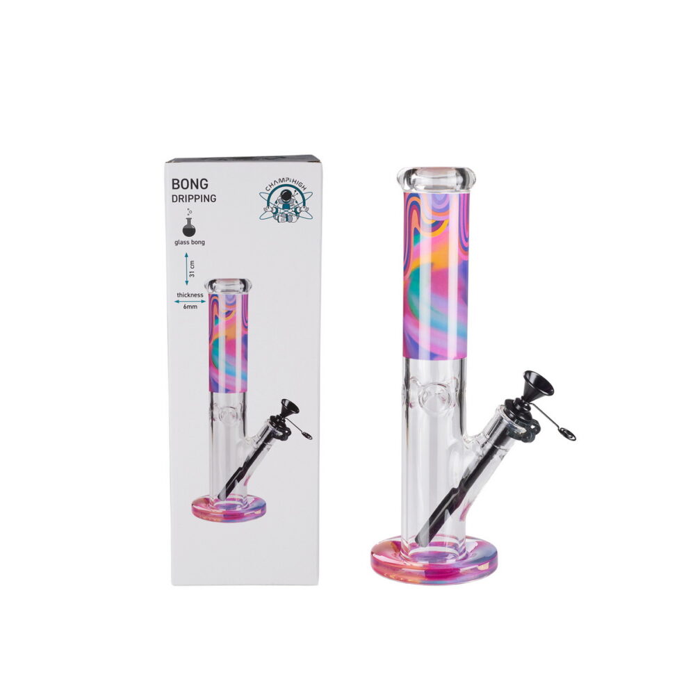 Bong mit verlaufenden Farben, 31cm Höhe