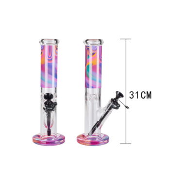 Bong mit verlaufenden Farben, 31cm Höhe
