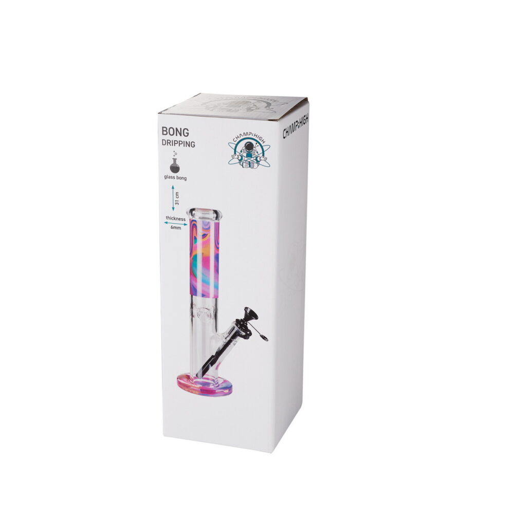 Bong mit verlaufenden Farben, 31cm Höhe