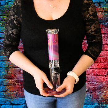 Bong mit verlaufenden Farben, 31cm Höhe