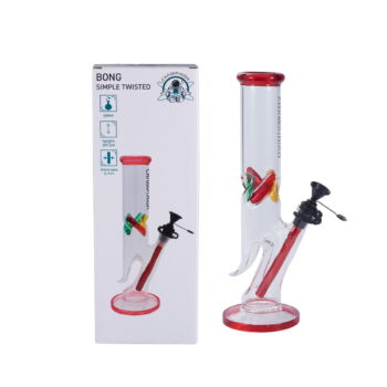 Bong Twisted Glas, 30cm