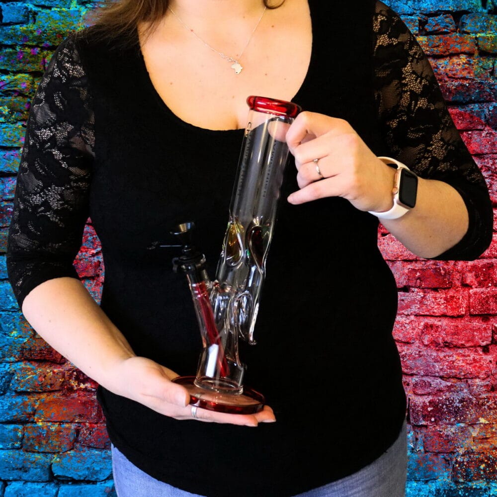 Bong Twisted Glas, 30cm