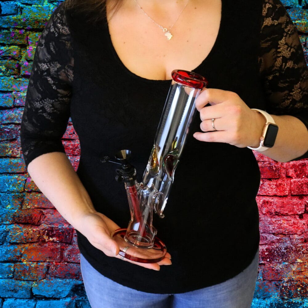 Bong Twisted Glas, 30cm